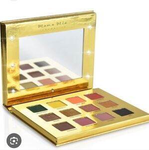 Mama Mia Pressed Pigment Eyeshadow Palette - Multicolor Light Up Mirror